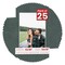 Dark Grey Suede Mat Board for 12x18 Frames - Fits 10x15 Photos